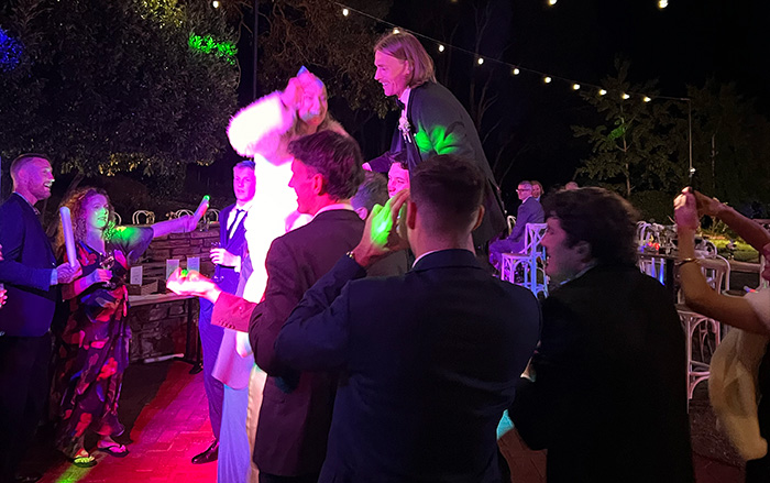 DJ Scott-E live mixing wedding entertainment sets in Western Australia